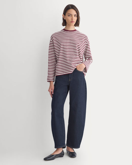 Forever Jersey Boxy Long-Sleeve Crew