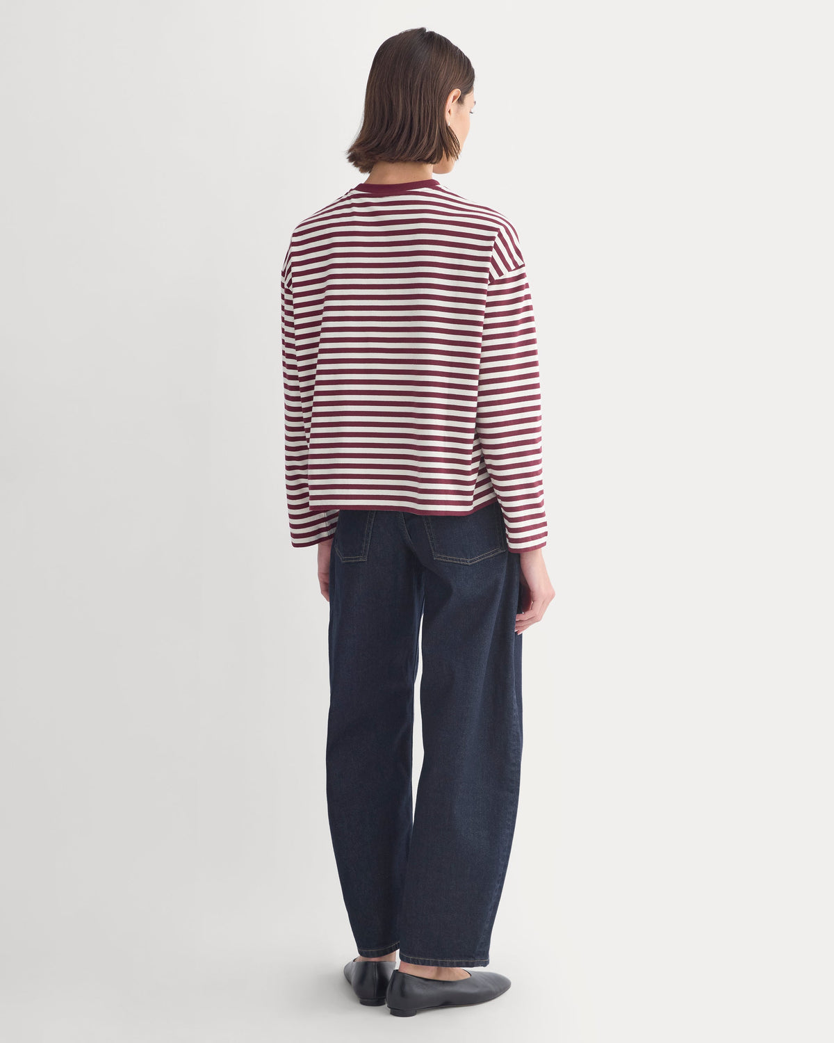 Forever Jersey Boxy Long-Sleeve Crew