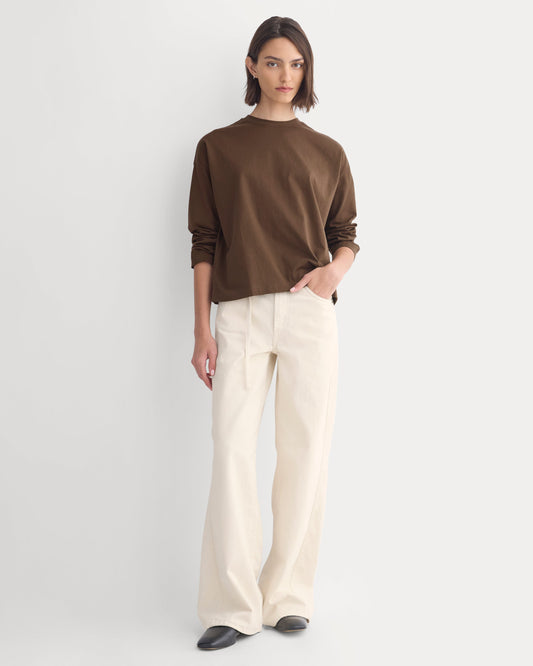 Forever Jersey Boxy Long-Sleeve Crew