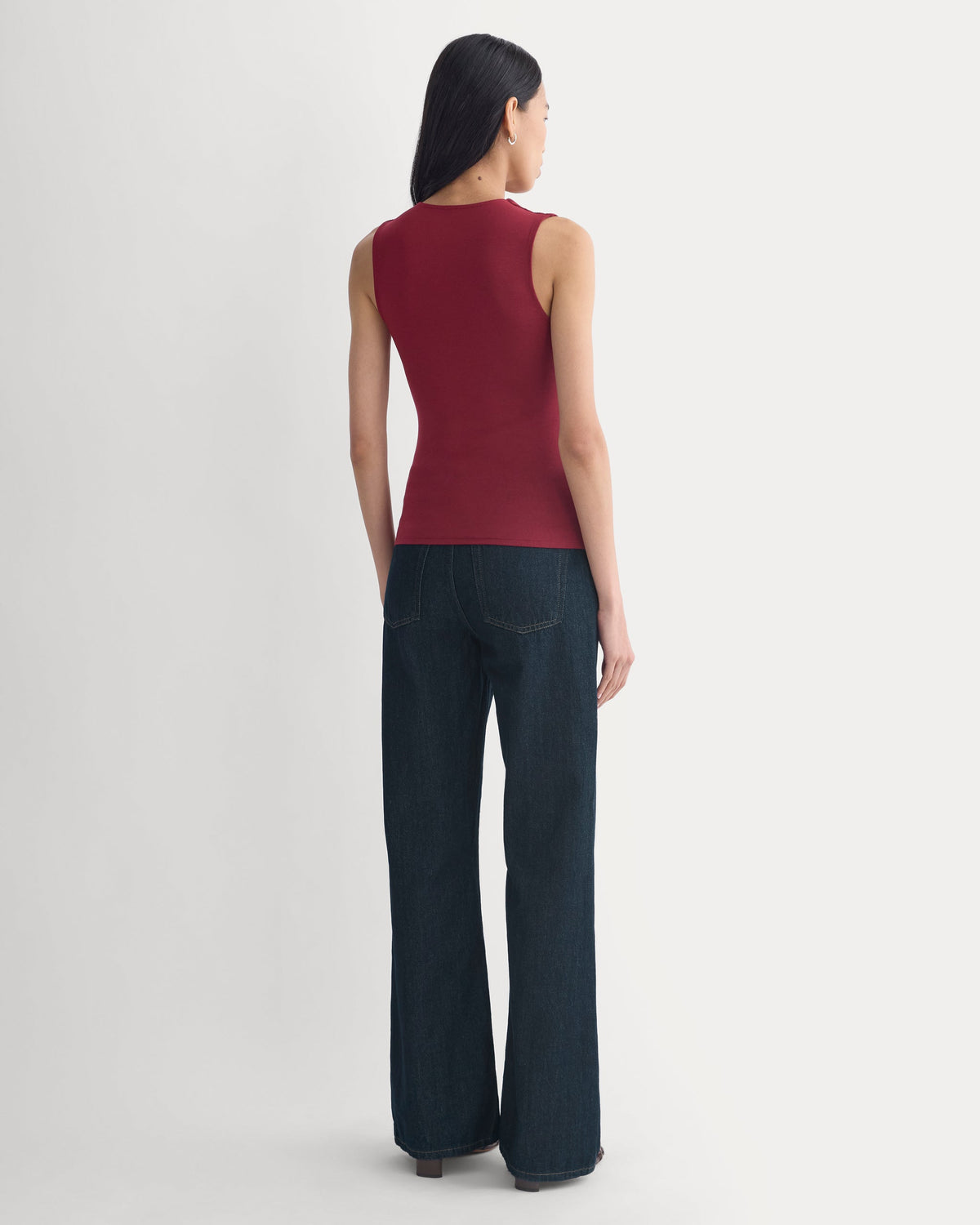 Drapey Jersey V-Neck Top