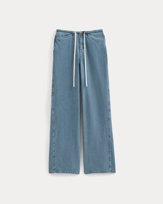 Low-Slung Tie-Front Jean