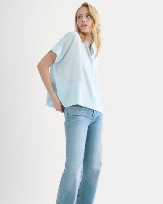 The Boxy Shirt in Washable Silk