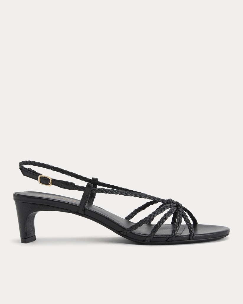 Made in Italy Braided Kitten Heel
