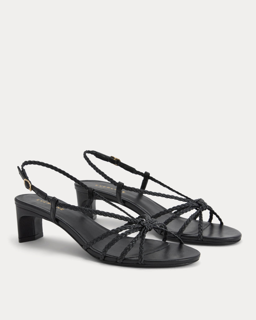 Made in Italy Braided Kitten Heel