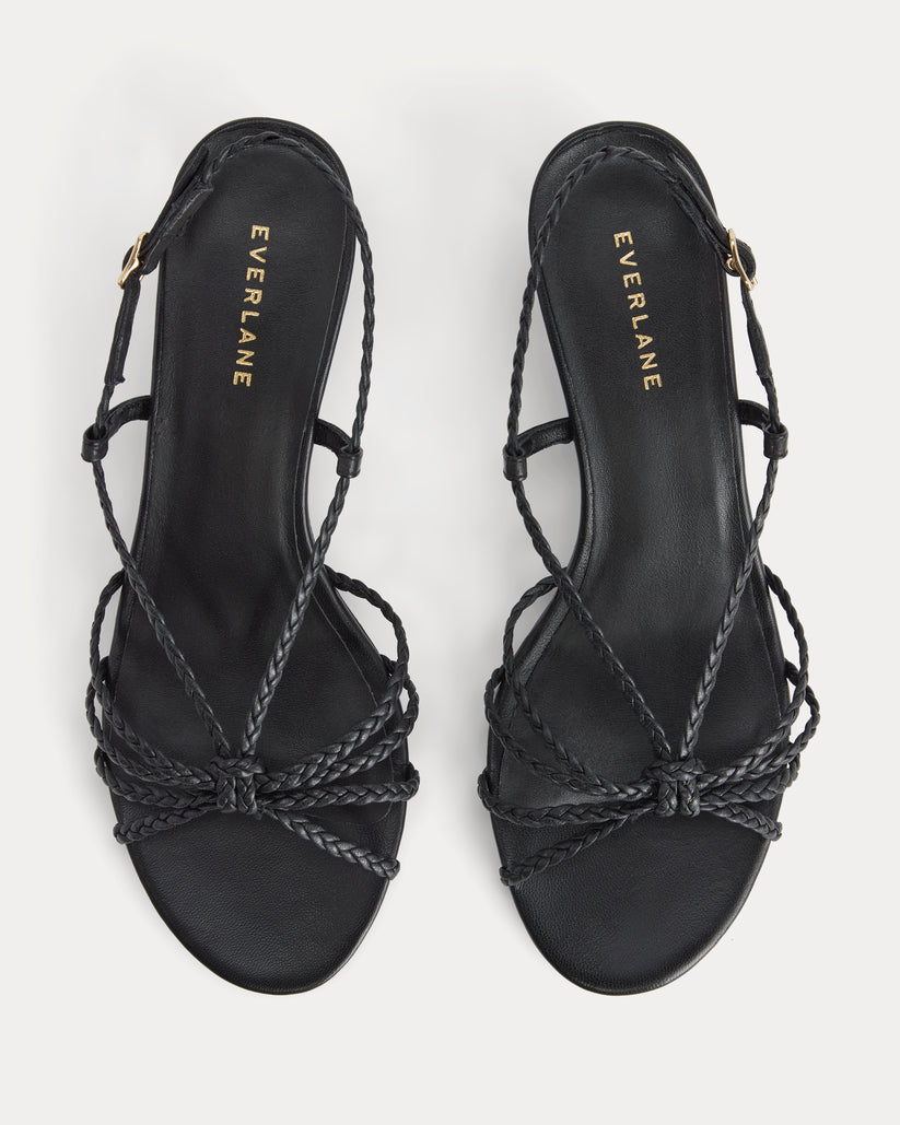 Made in Italy Braided Kitten Heel