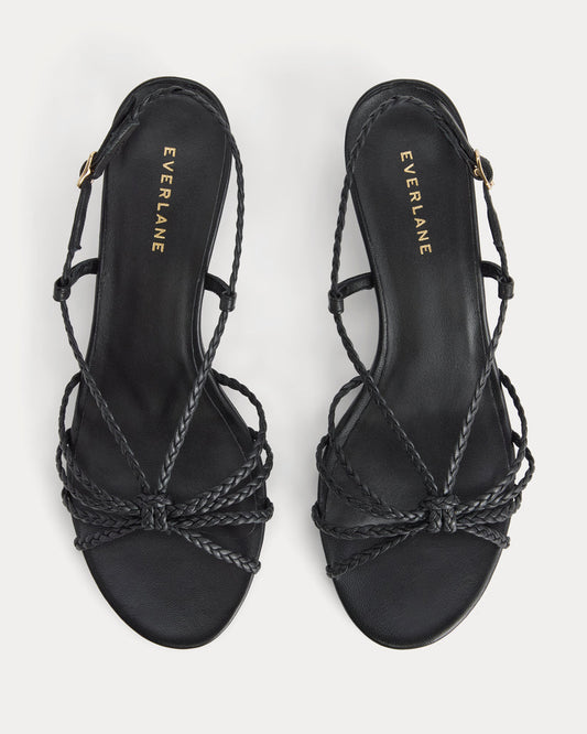 Made in Italy Braided Kitten Heel