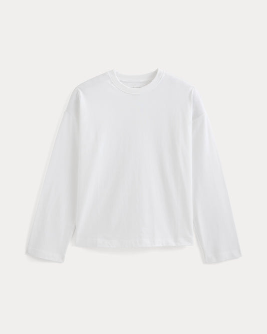 Forever Jersey Boxy Long-Sleeve Crew