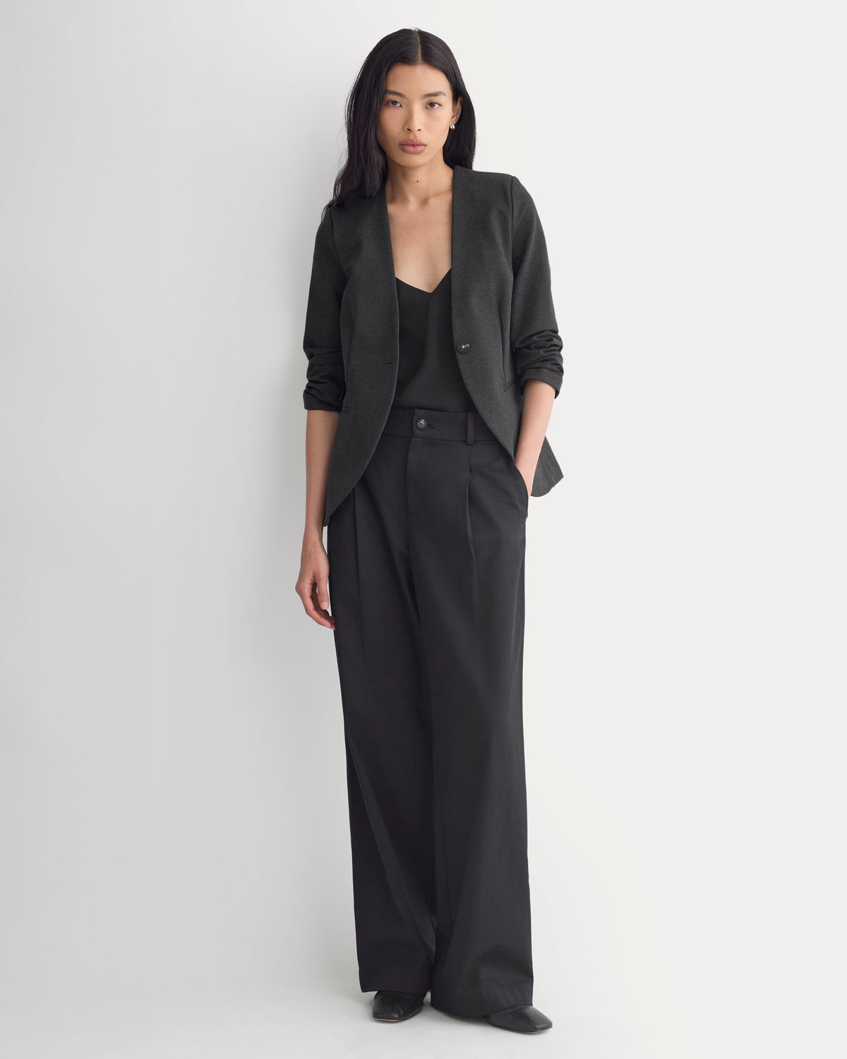 Collarless Ponte Blazer