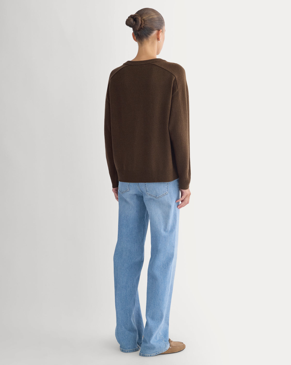 Cashmere High V Boyfriend Sweater
