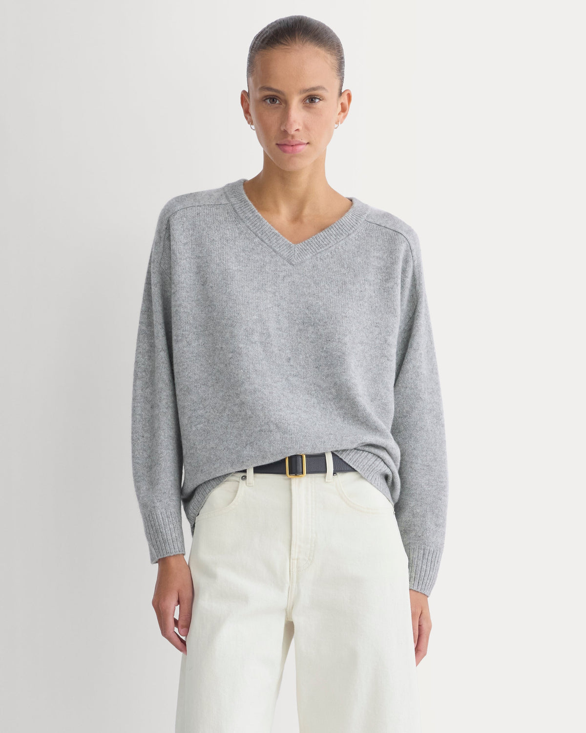 Cashmere High V Boyfriend Sweater