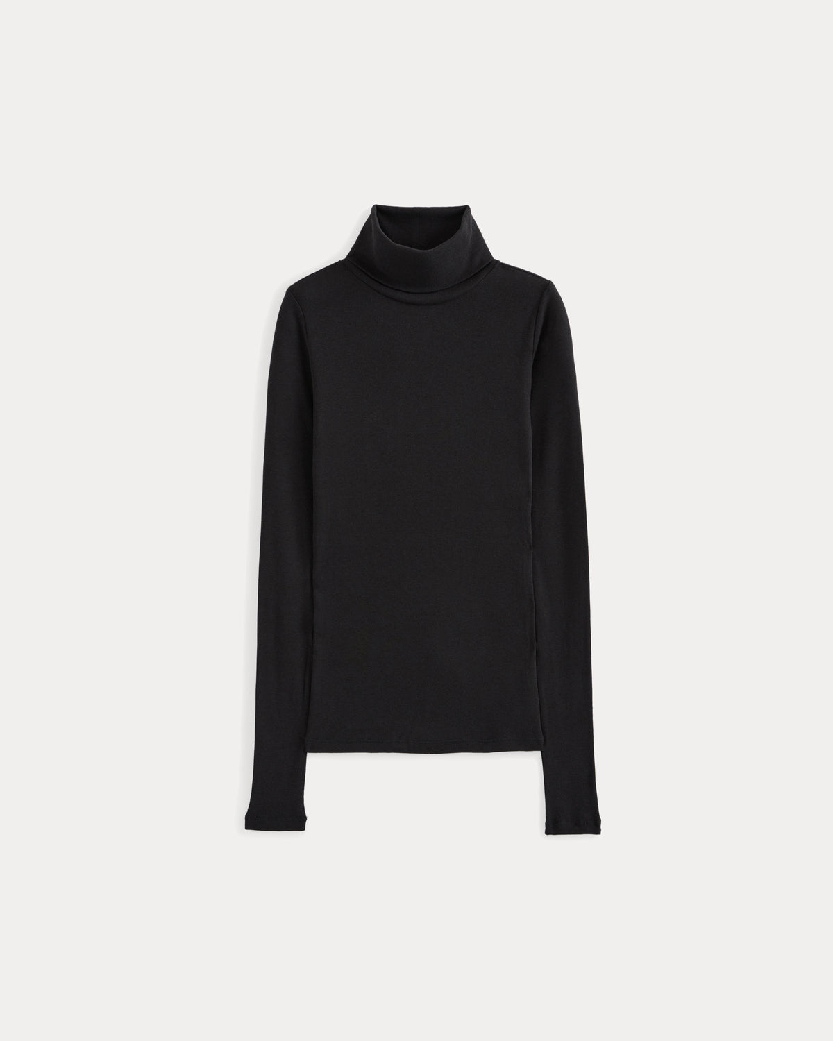 Tissue Long-Sleeve Turtleneck