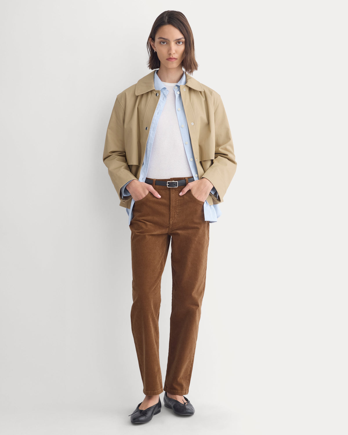 Stretch Corduroy Cigarette Pant