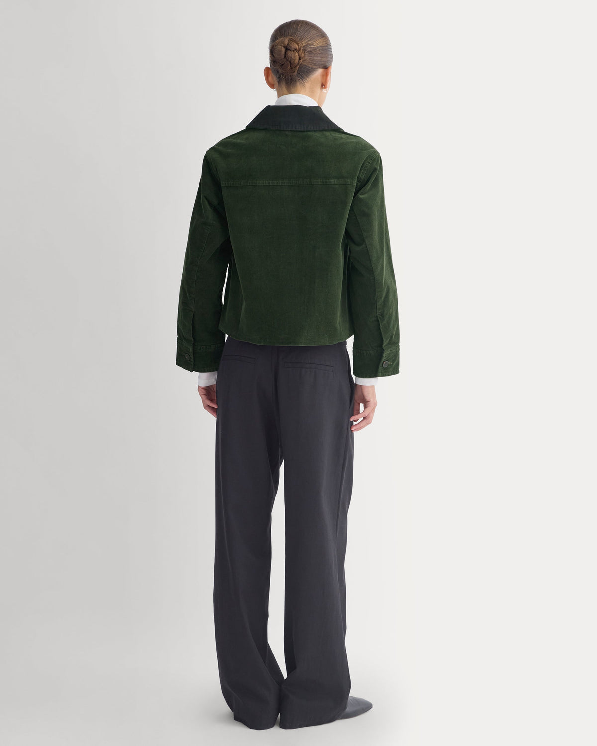 Stretch Corduroy Zip Jacket