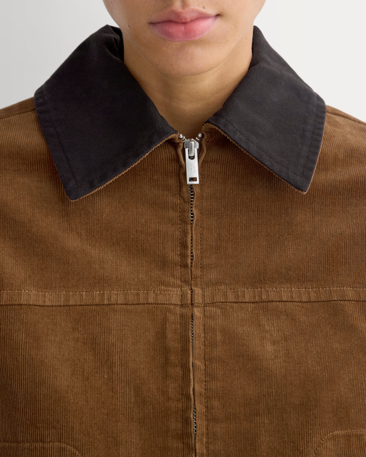 Stretch Corduroy Zip Jacket