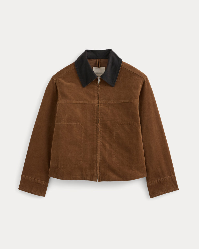 Stretch Corduroy Zip Jacket