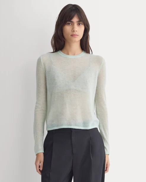 Air Alpaca Long-Sleeve Slim Crew