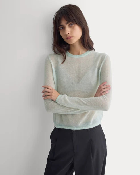 Air Alpaca Long-Sleeve Slim Crew