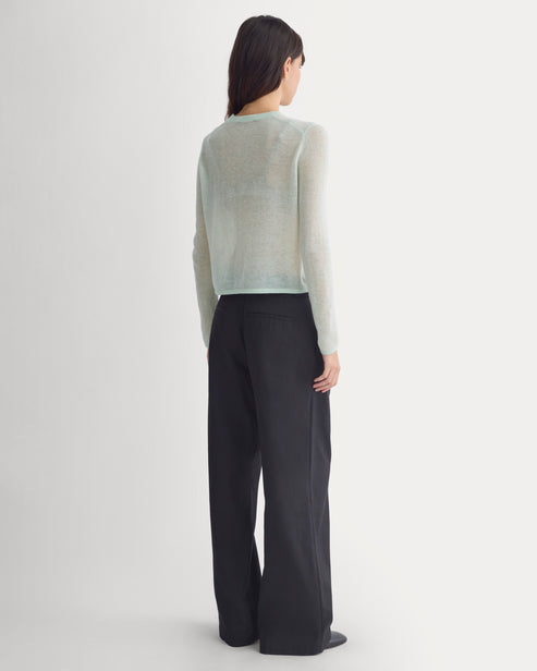 Air Alpaca Long-Sleeve Slim Crew