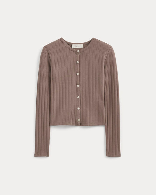 Cardigan in Pointelle