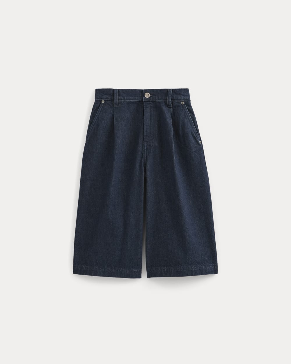 High-Rise Pleated Culotte