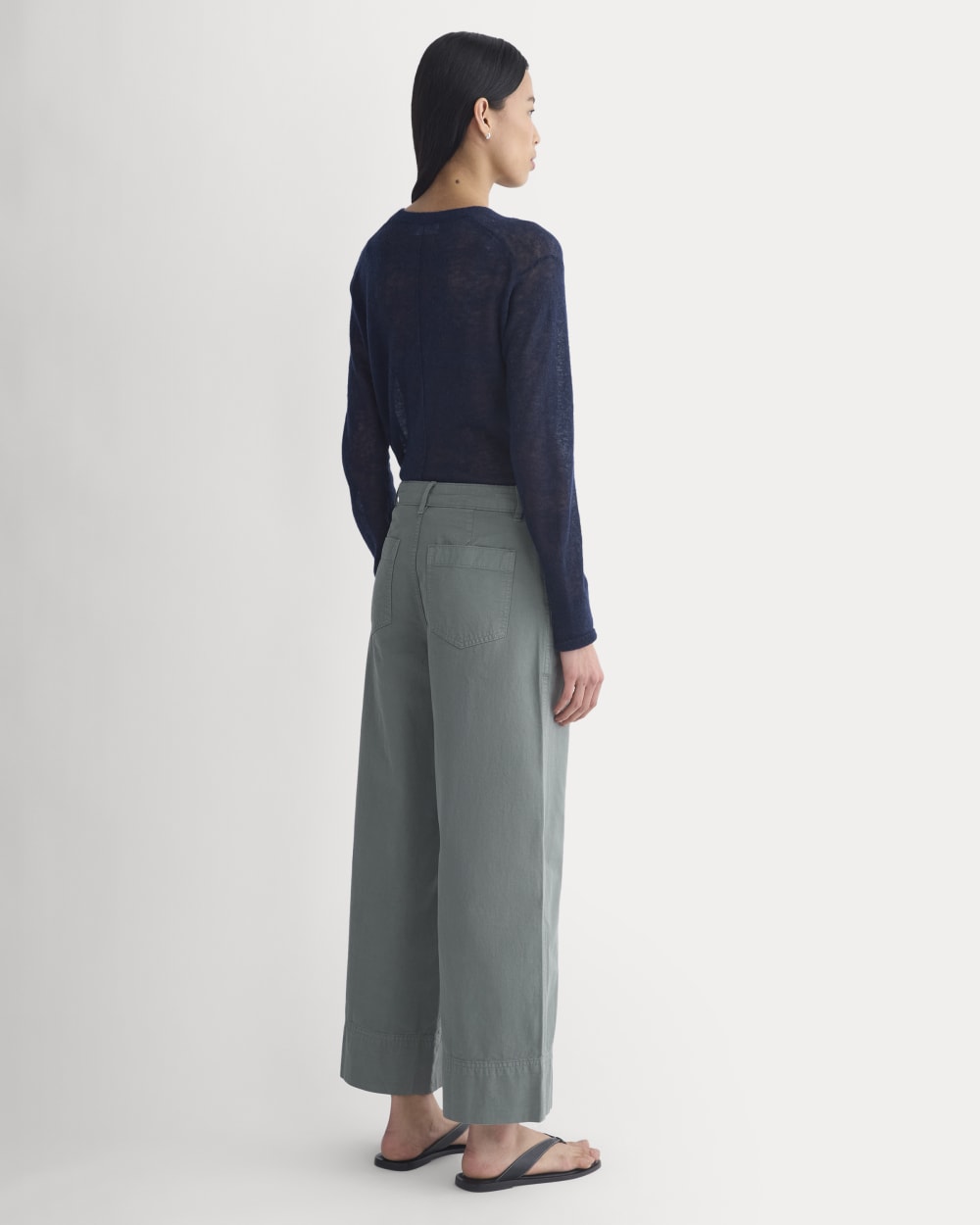 Seamed Wide-Leg Pant