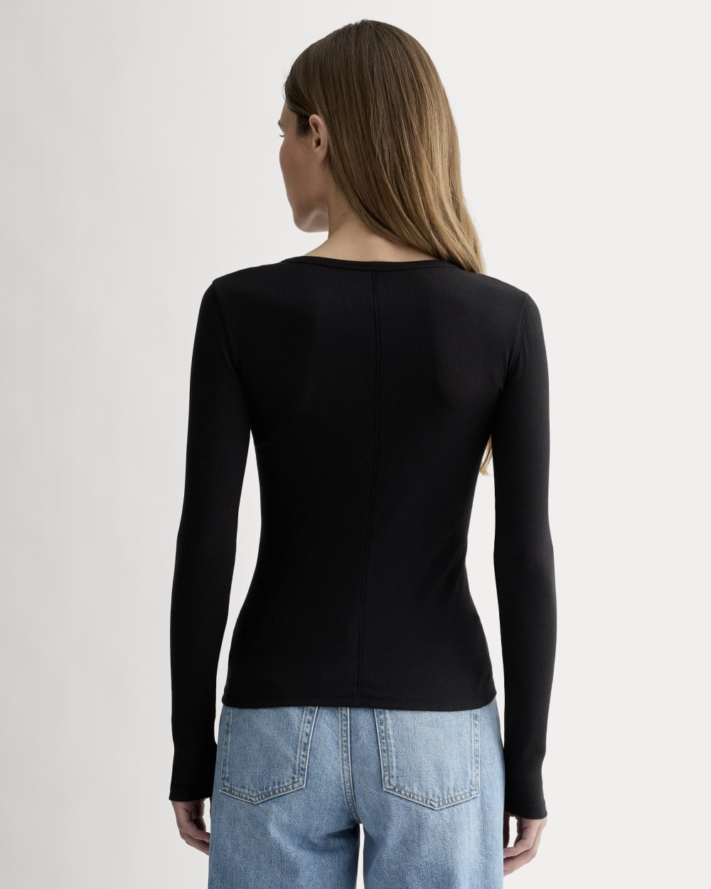 The Luxe Rib Long-Sleeve Crew