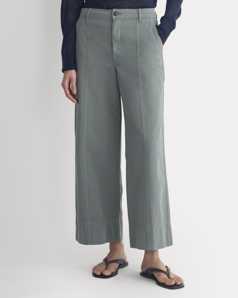Seamed Wide-Leg Pant