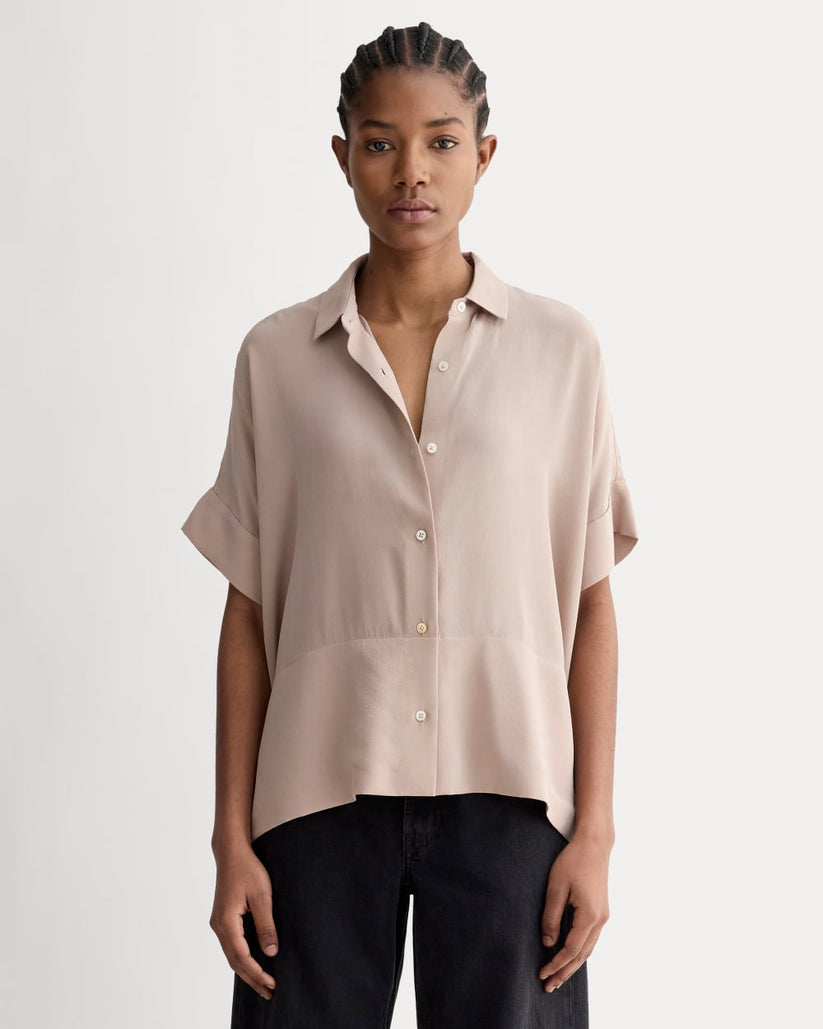 The Boxy Shirt in Washable Silk