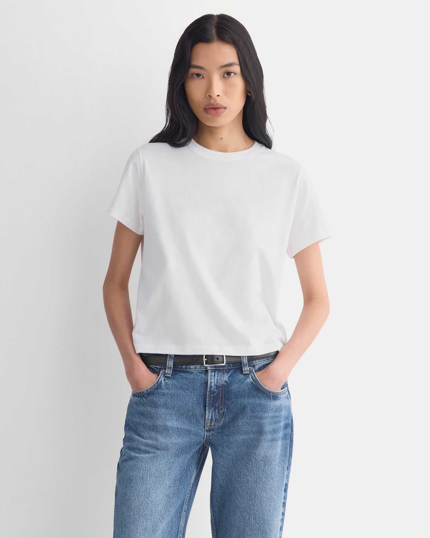 The Box-Cut Tee in Essential Cotton