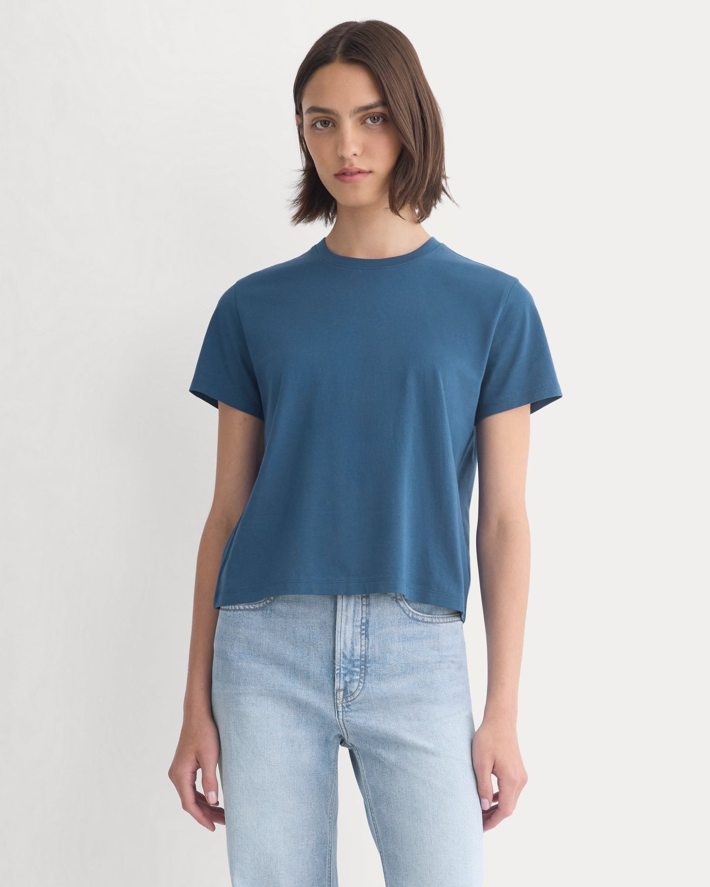 The Box-Cut Tee in Essential Cotton
