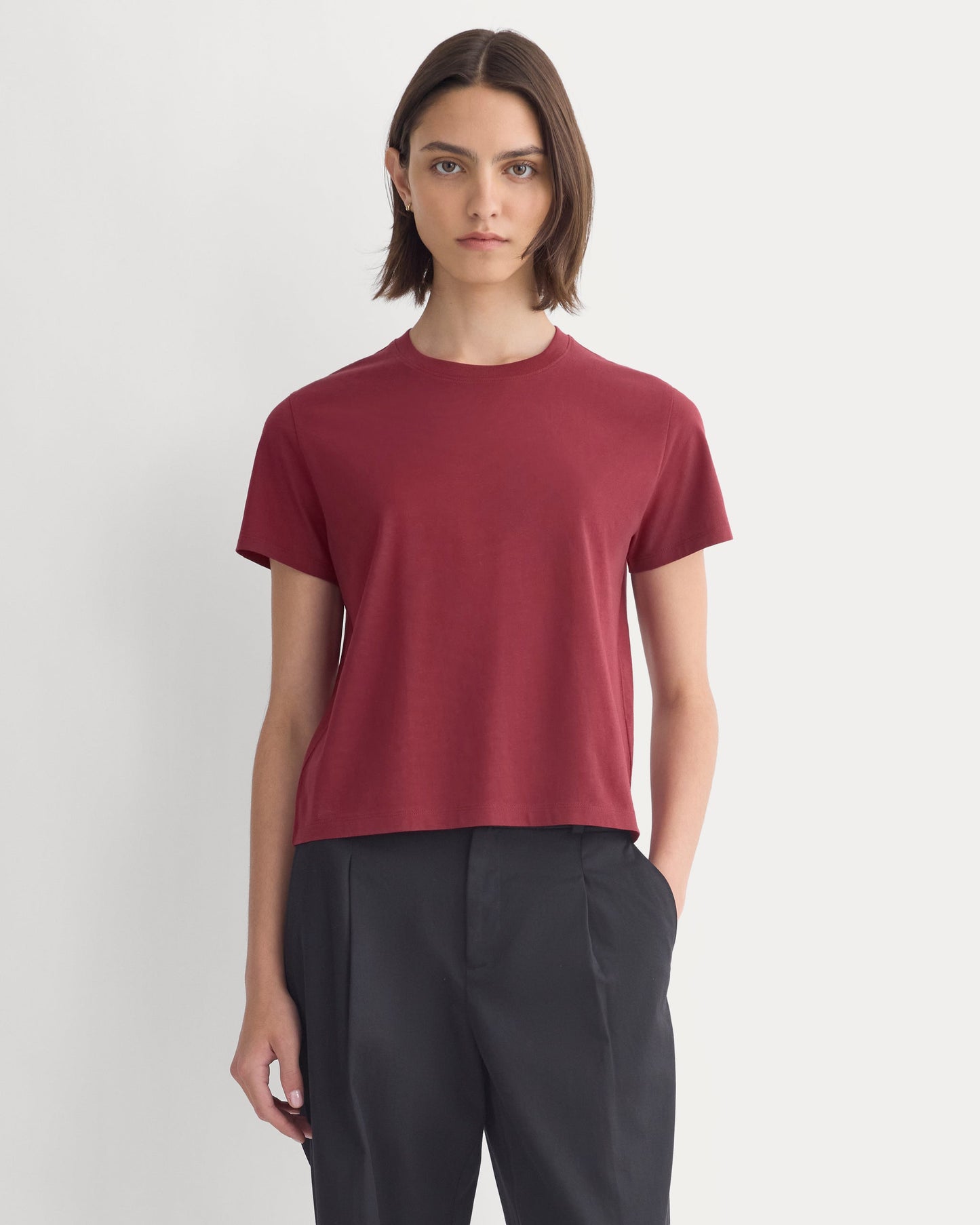 The Box-Cut Tee in Essential Cotton