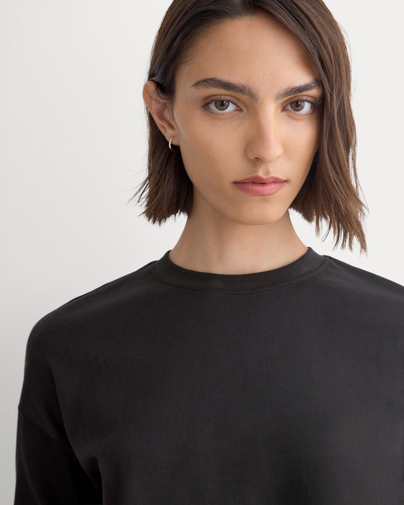 Forever Jersey Boxy Long-Sleeve Crew