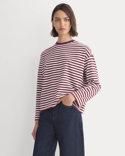 Forever Jersey Boxy Long-Sleeve Crew