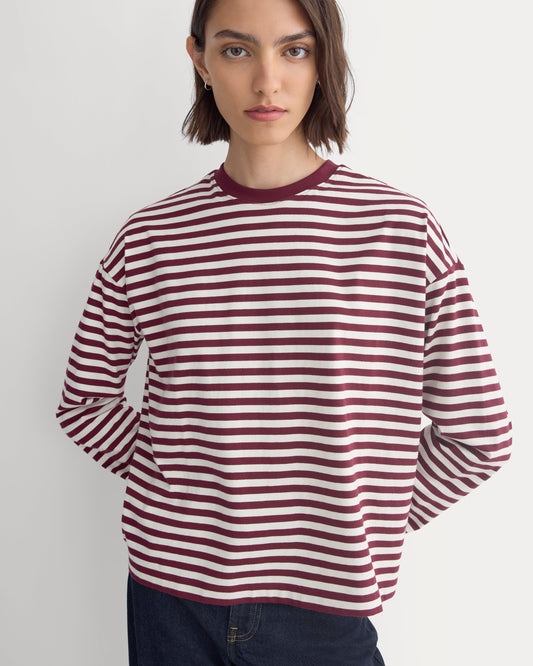 Forever Jersey Boxy Long-Sleeve Crew