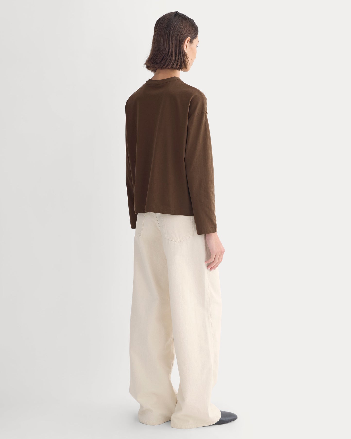 Forever Jersey Boxy Long-Sleeve Crew