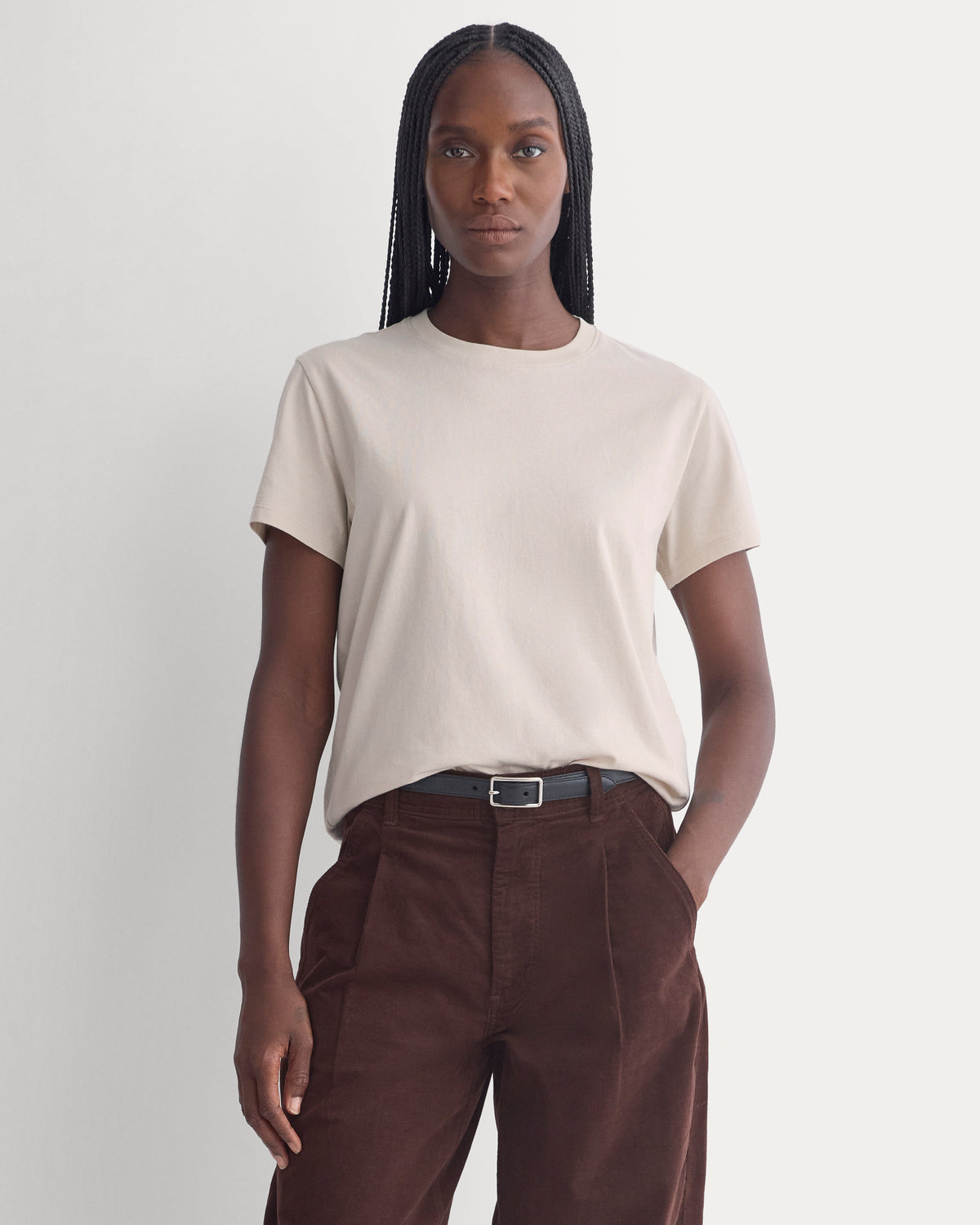The Box-Cut Tee in Essential Cotton