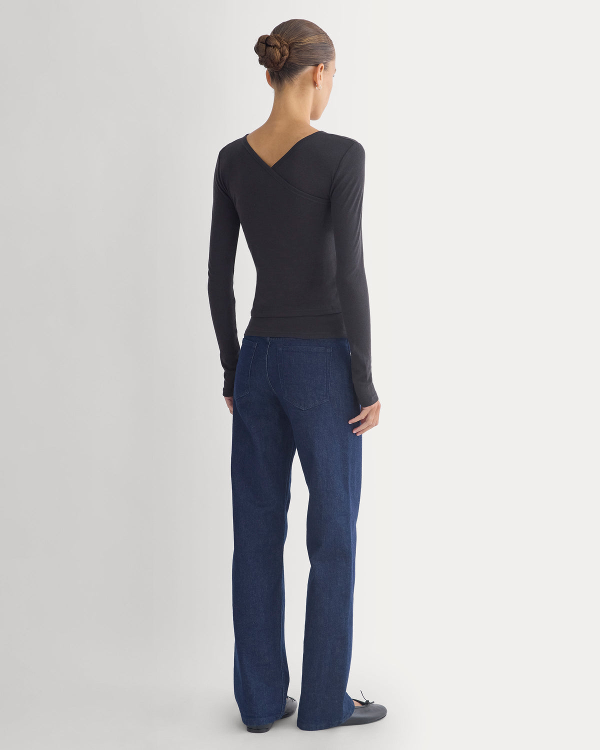 Tissue Double Layer One Shoulder Top