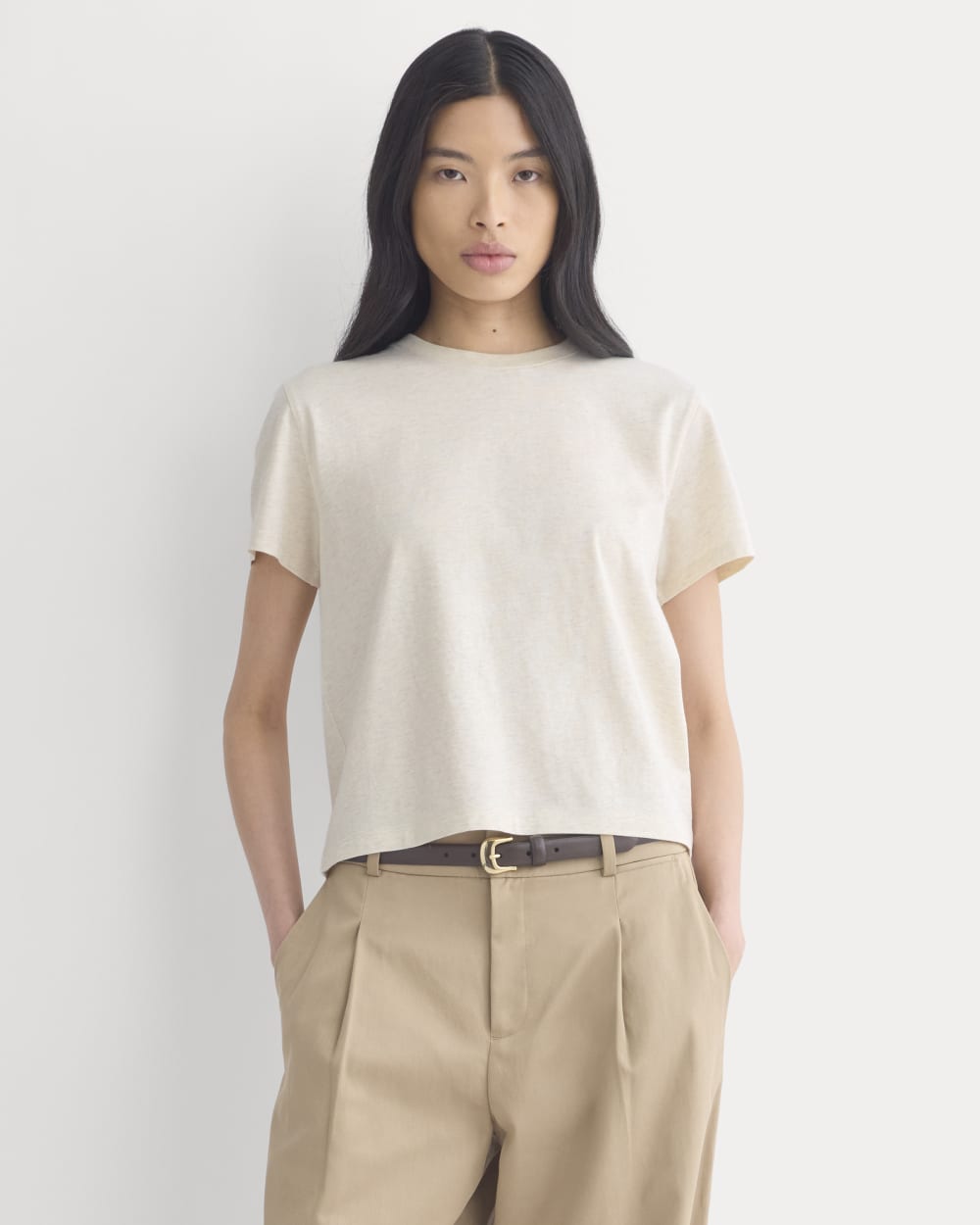 The Box-Cut Tee in Essential Cotton