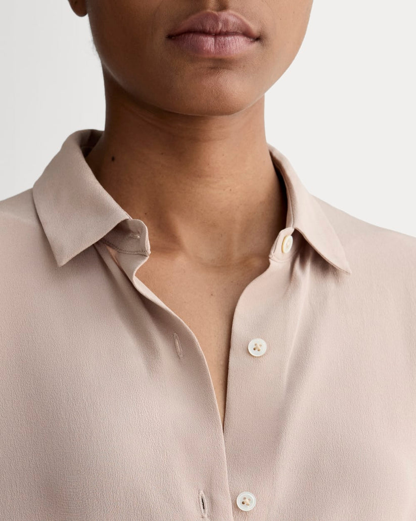 The Boxy Shirt in Washable Silk