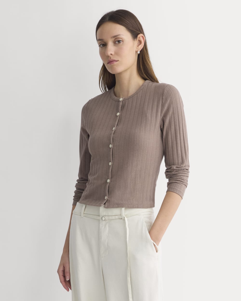 Cardigan in Pointelle
