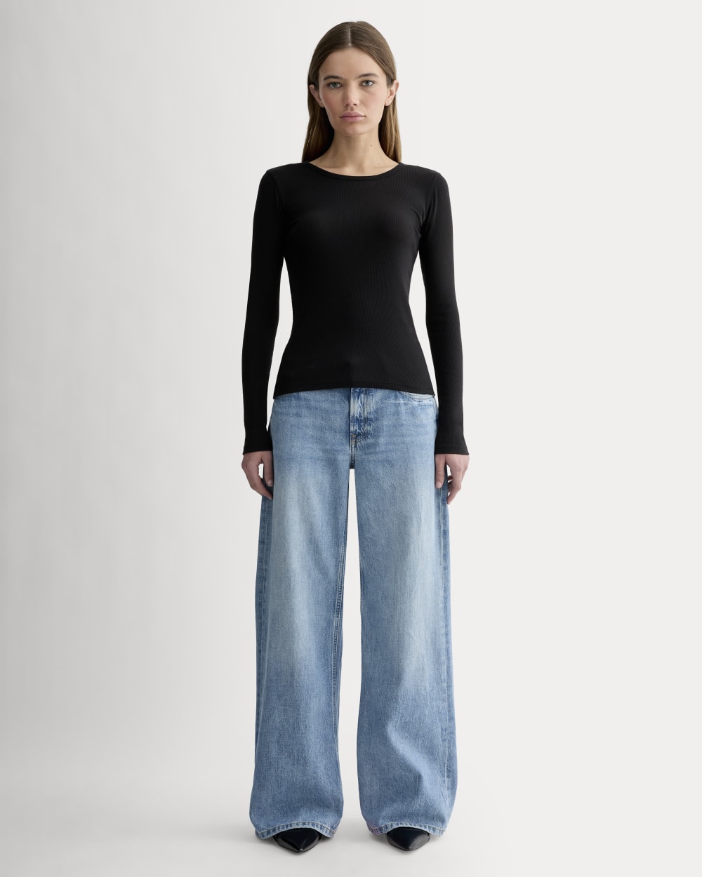 The Luxe Rib Long-Sleeve Crew