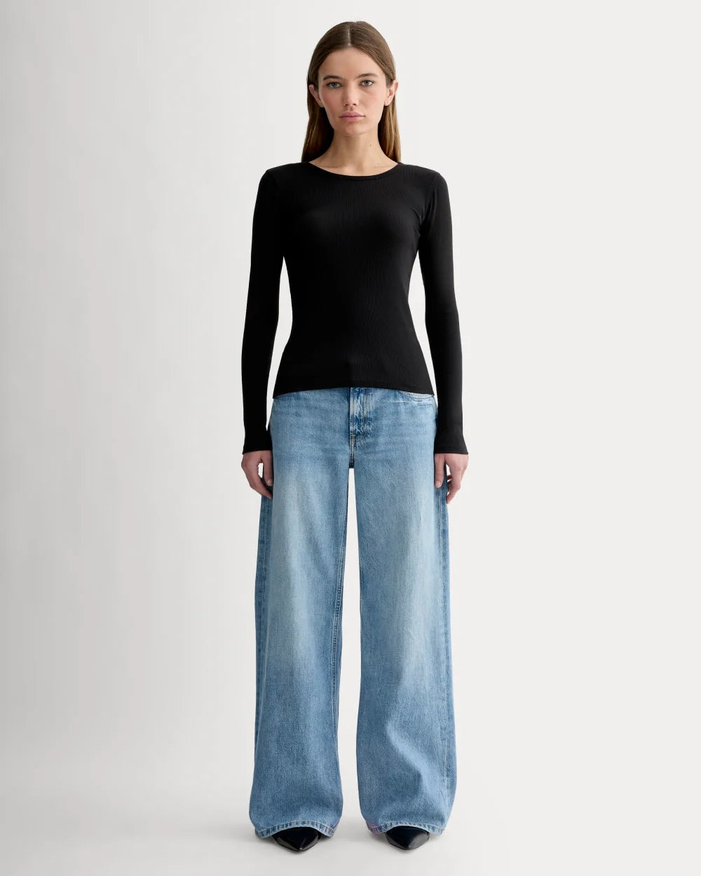 The Luxe Rib Long-Sleeve Crew