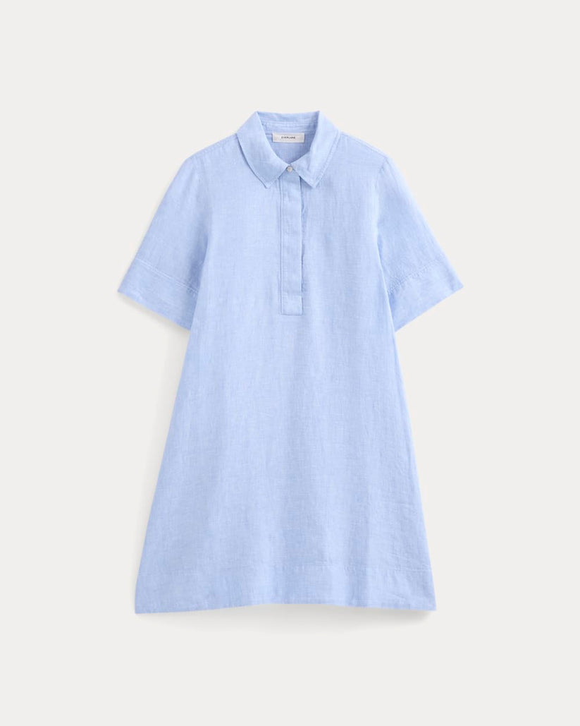 Mini Popover Shirtdress in Linen
