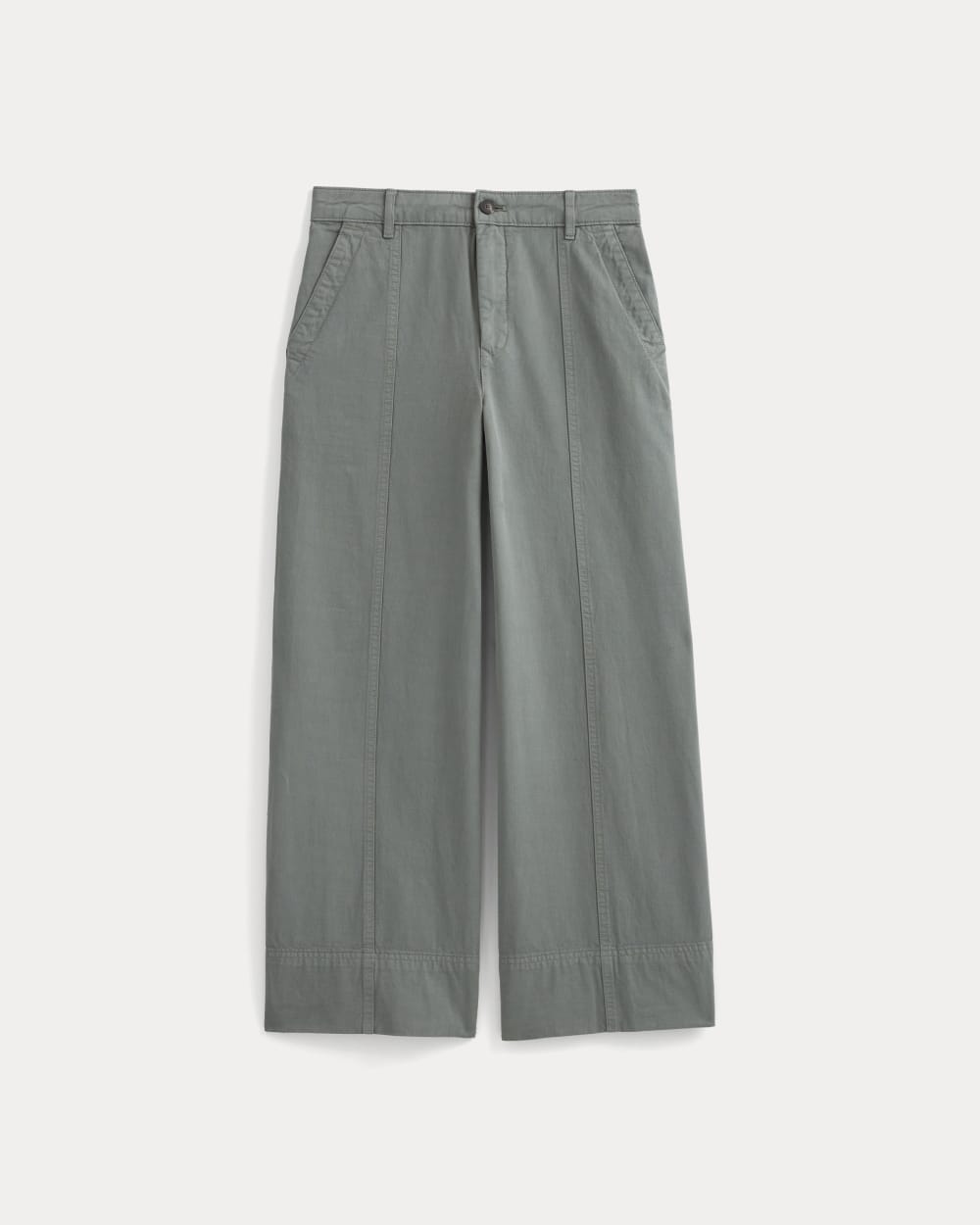 Seamed Wide-Leg Pant
